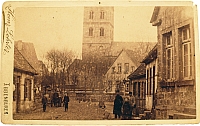 AK - Münsterstraße mit Blick zum Unteren Markt und Christuskirche   